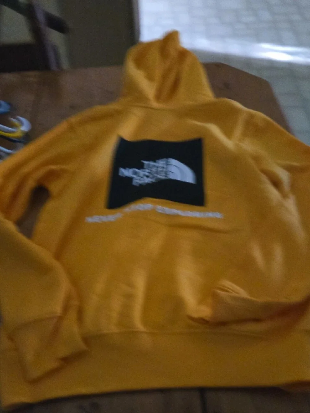 Nwt The North Face Men's Golden Yellow Pullover Hoodie Sz S